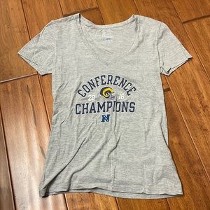 NFL Pro Line Fanatics Size Small LA Rams 2018 Conference Champions Gray T-shirt